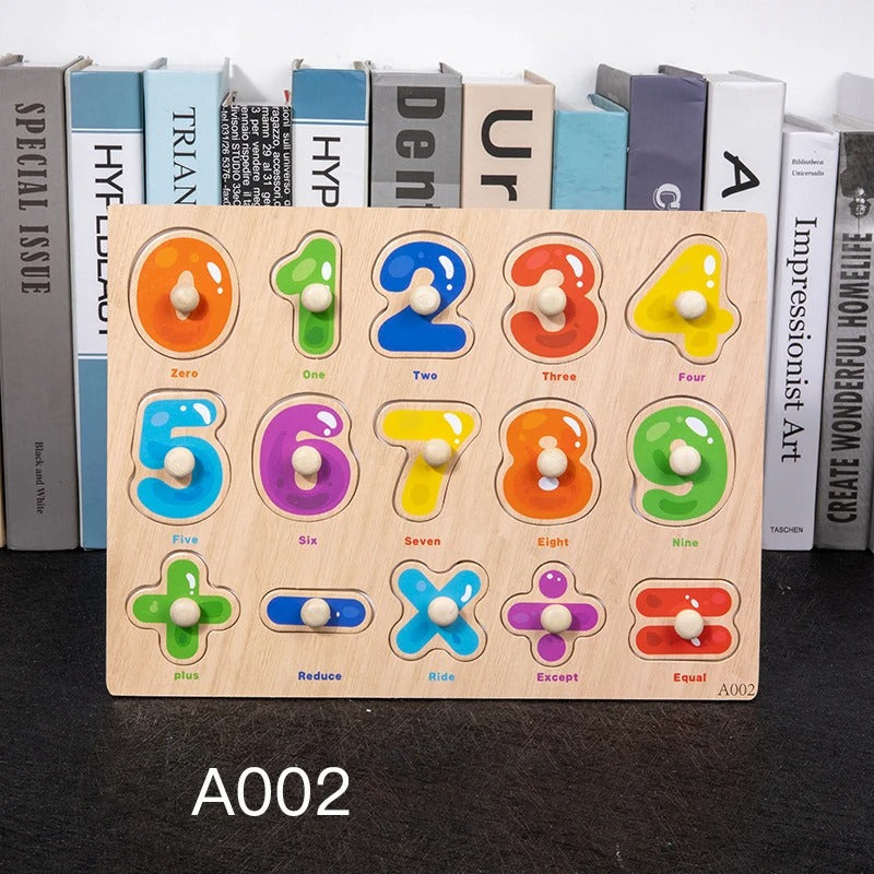 Toddler Wooden Peg 3D Puzzles