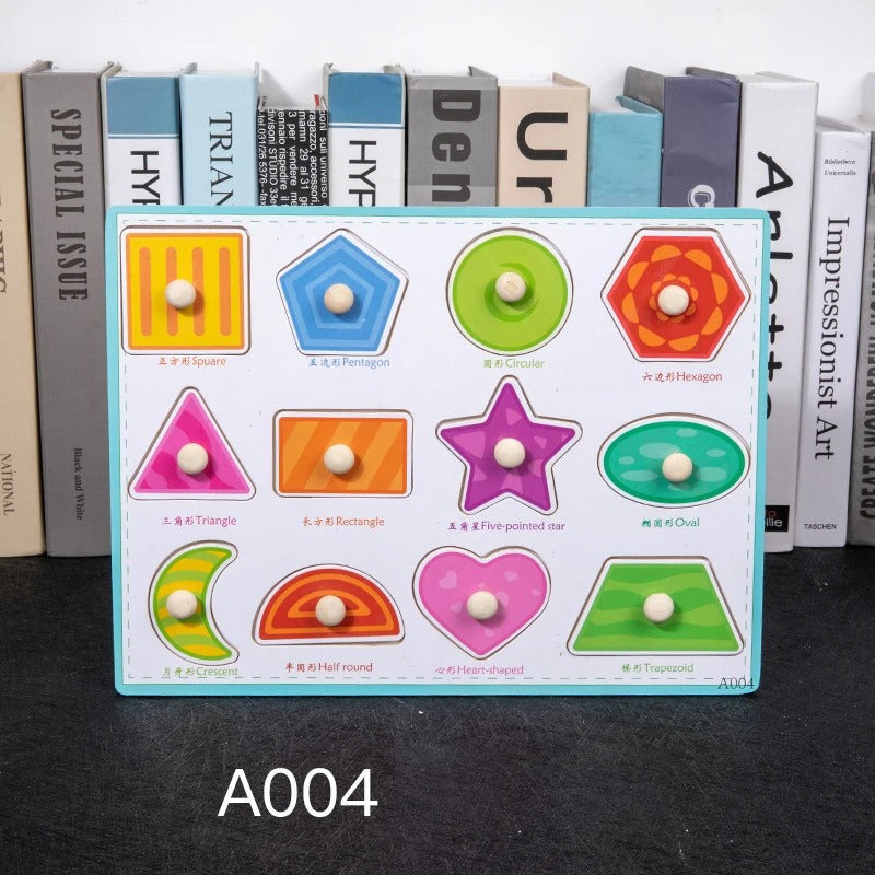 Toddler Wooden Peg 3D Puzzles