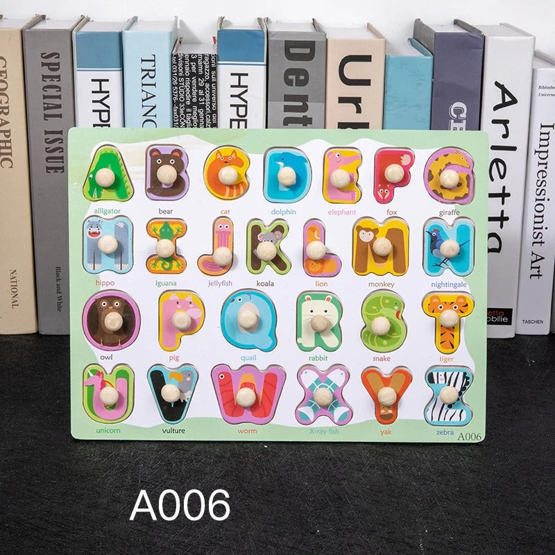 Toddler Wooden Peg 3D Puzzles