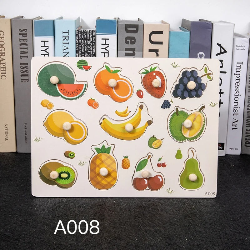 Toddler Wooden Peg 3D Puzzles