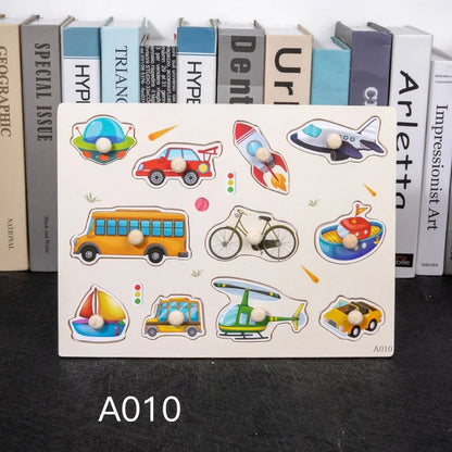 Toddler Wooden Peg 3D Puzzles