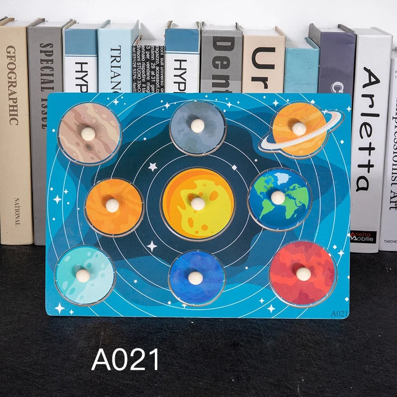 Toddler Wooden Peg 3D Puzzles