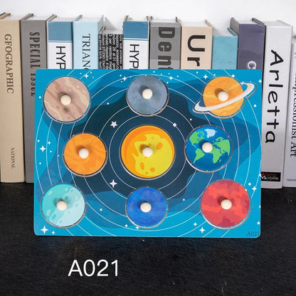 Toddler Wooden Peg 3D Puzzles