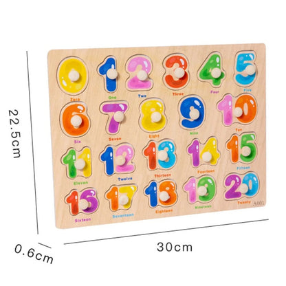Toddler Wooden Peg 3D Puzzles