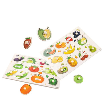 Toddler Wooden Peg 3D Puzzles