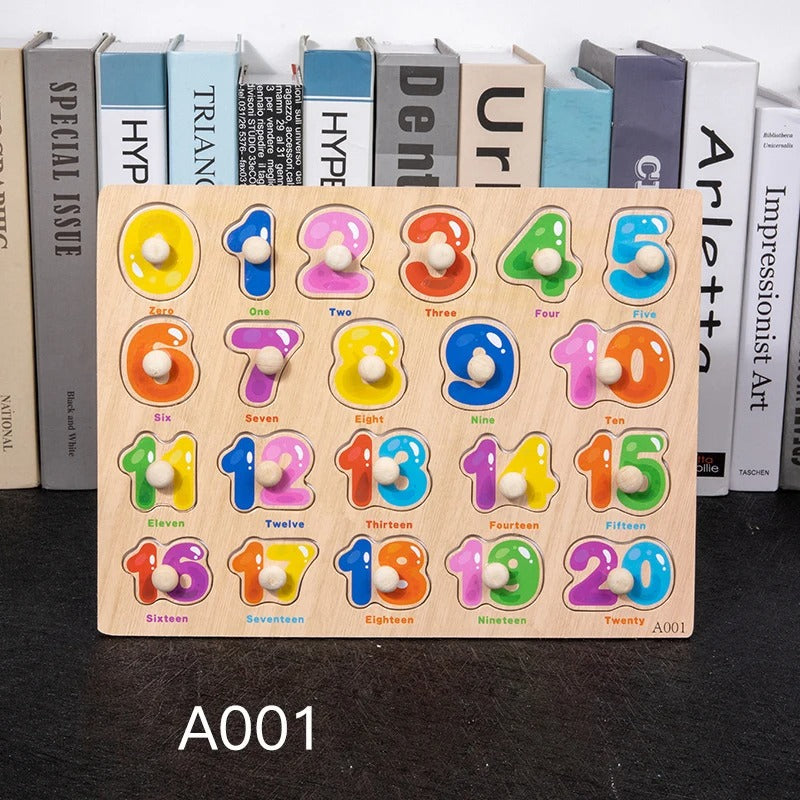 Toddler Wooden Peg 3D Puzzles